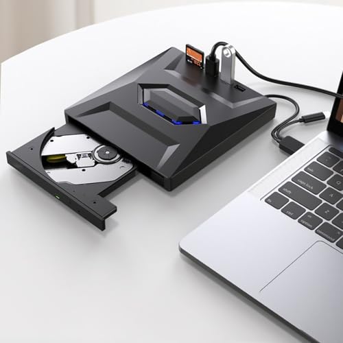 Lecteur CD DVD externe USB C pour ordinateur portable et PC