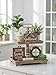 Hanobe Tiered Tray for Table Decor: Spring 2 Tier Decorative Tray Stand for Coffee Bar - Large Farmhouse Display Stands for Seasons - Wood for Kitchen Counter Decorations