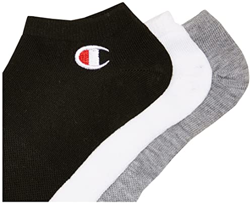 Champion Men's 3-Pack Super No Show W/Embroidery Socks2