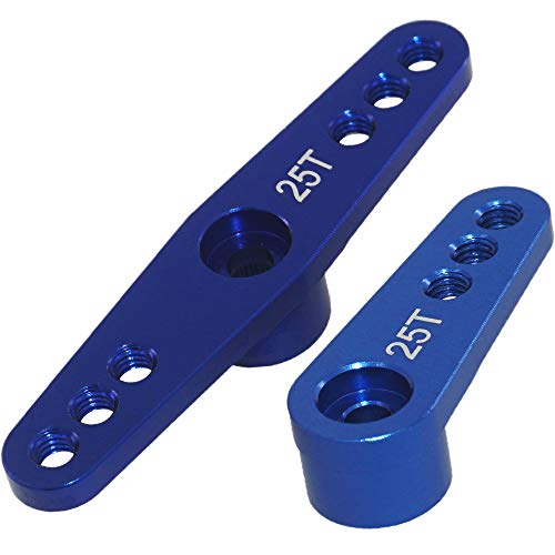 Aluminum 25T Servo Horn Arm for 1/8 1/10 RC Vehicles Axial Traxxas HSP