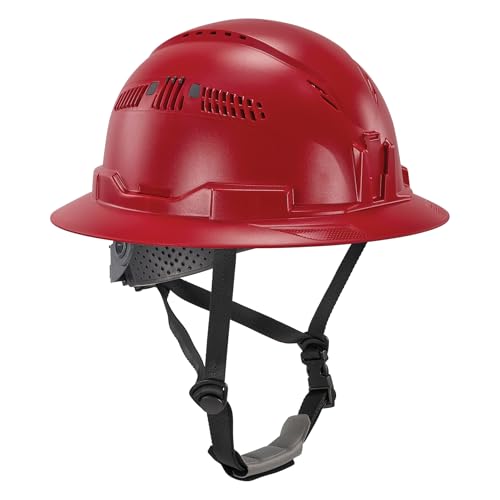 Image of Ergodyne 8964 Full Brim Safety Helmet, Type 2 Class C Hard Hat with Chin Strap, Adjustable Venting, ANSI /ISEA Z89.1-2014