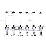 Warmiehomy 6 Bottle Stand Wall Mounted Drinks Dispenser Wine Spirits Steel Bar Butler Holder Rack Optic Dispenser for Home Bar - Image 6