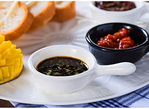 Ceramic Mini Dishes Cute Sauce Dish Solid Color Tableware Dinner Small Plate Bowl Porcelain Dinnerware(A)
