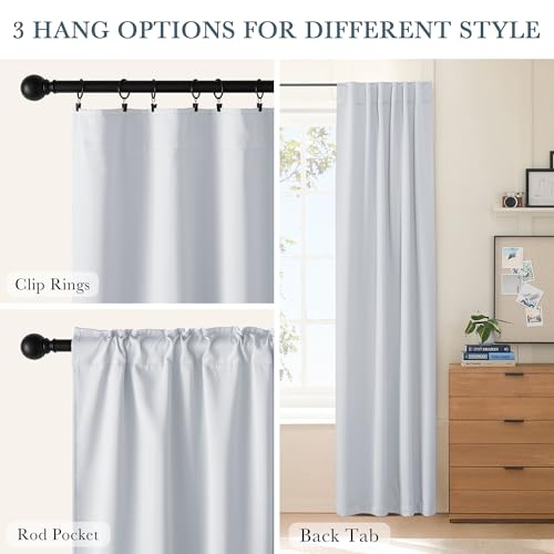 image for PONY DANCE Blackout Curtains Thermal Insulated Window Treatment Panels