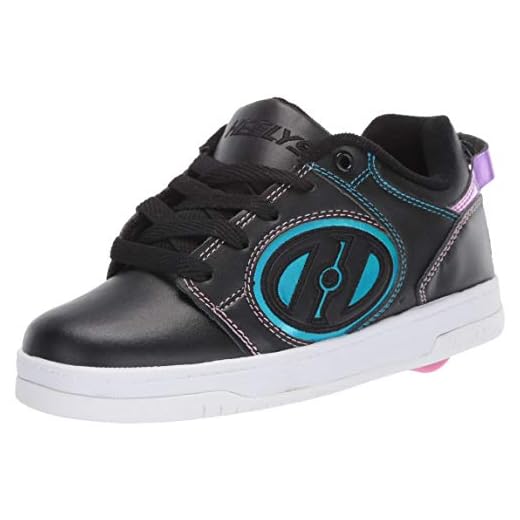 Heelys Voyager (he100604), Zapatillas Mujer, Negro (Black/Pink/Rainbow Foil Black/Pink/Rainbow Foil), 38 EU