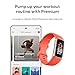 Fitbit Charge 6 Fitness Tracker with Google apps, Heart Rate on Exercise Equipment, 6-Months Premium Membership Included, GPS, Health Tools and More, Gold/Coral, One Size (S & L Bands Included)