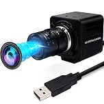 ELP USB Camera 1080P High Speed 260fps 2.8-12mm 4X Optical Zoom Lens 2MP USB Webcam Manual Close up Zoom in and Out,UVC Computer Comference Golf Swing Camera for Raspberry Pi Windows Mac