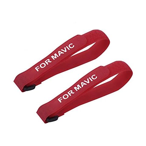 Hensych 2pcs Universal Propeller Stabilizers Fixing Strap 20x380mm for Mini 3 Pro/Mavic 3/Mavic Air 2/Air 2S/Mavic Mini /Mavic Mini 2/Mini SE /Mavic 2 Pro Zoom/Mavic Pro/Fimi X8SE(red) Cover