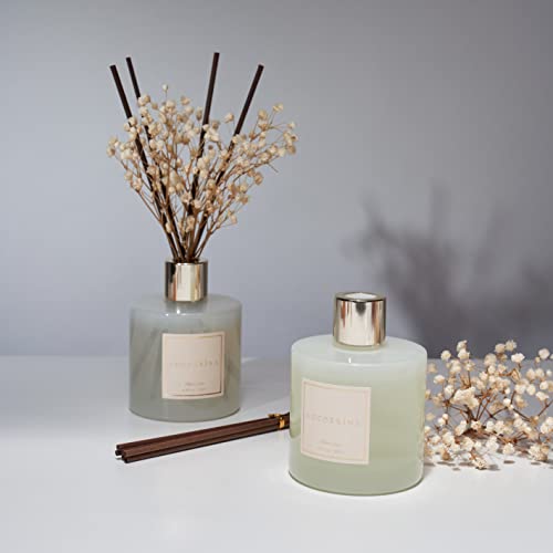 Cocorrína Reed Diffuser Set, 6.7 Oz Clean Linen Scented Diffuser With Sticks Home Fragrance Essential Oil Reed Diffuser For Bathroom Shelf Decor, Living Room, Large Room #TOP2
