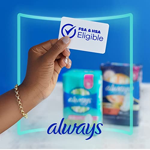 Always Ultra Thin, Feminine Pads For Women, Size 1 Regular Absorbency, With Wings, Unscented, 46 Count #TOP2