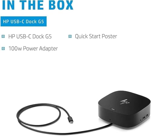 Image of HP Universal USB-C 7-in-1 Multiport Hub Docking Station Bundle with Dockztorm Hub, 4 USB Ports, HDMI 2.0, Display Port 1.2, RJ-45, with a Single Cable Connection to Any Brand Laptop | Bundle with DKZ Hub (USB-C, DisplayPort, HDMI, Ethernet, Audio, USB-A) (Renewed)