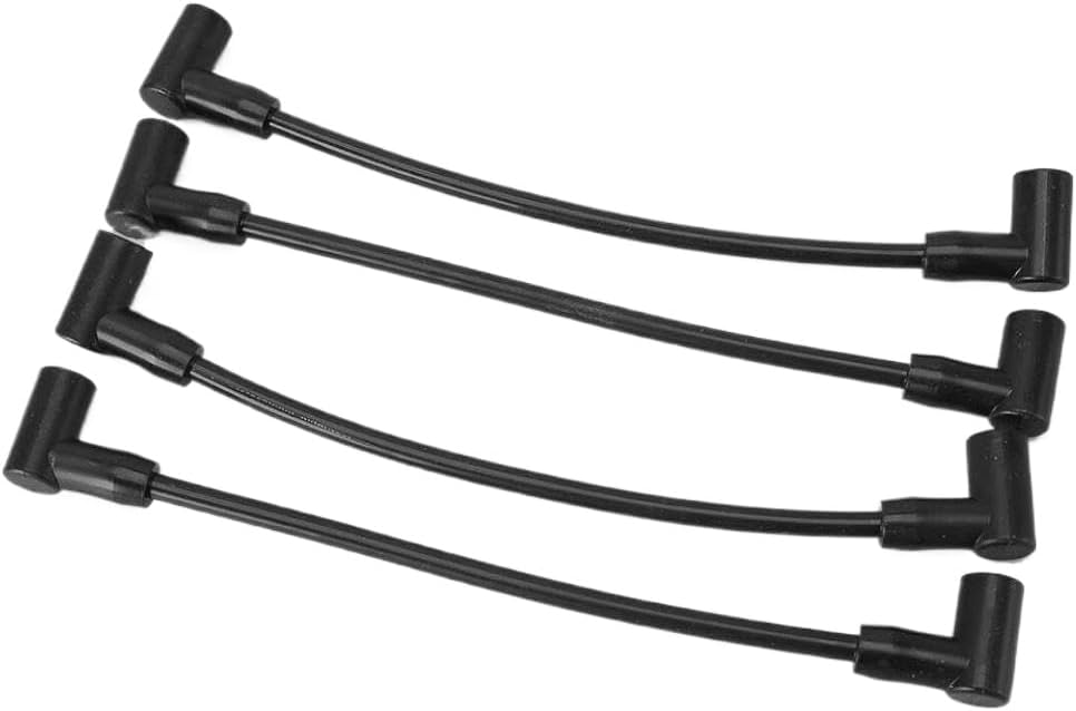 Outboard Spark Plug Wire 84-881908T 1 Set Compatible With Marine 4 Cylinder 40-60 EFI 4-Stroke Engines Black