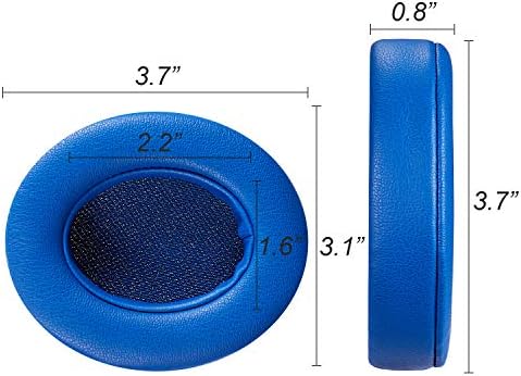 Ear Pads Replacement for Beats Studio 2.0 Wireless and Wired, AURTEC Ear Cushion with Memory Form and Protein Leather 1 Pair (Blue)