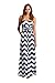 Vanilla Bay Chevron Printed Strapless Maxi Dress
