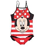 DISNEY MINNIE MOUSE BADEANZUG: Der komfortable Badeanzug für Mädchen ist eine niedlicher Badekleidung im fröhlichen Design. Der farbenfrohe Einteiler besteht aus blickdichtem Material und lässt jedes Herz eines echten Fans höherschlagen.