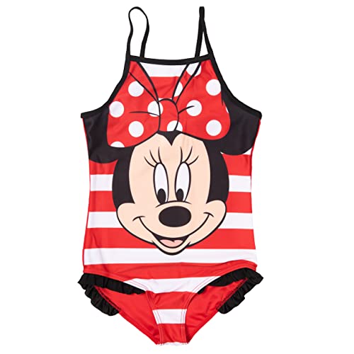 Disney Minnie Mouse Badeanzug für Mädchen Schwimmhose Kinder Mehrfarbig Bunt (as3, Numeric, Numeric_122, Numeric_128, Regular, 122-128) Cover