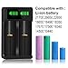 PowerTrust LED Universal Battery Charger for 21700 26650 22650 18650 18490 18350 17670 17500 16340 14500 10440 Rechargeable Batteries