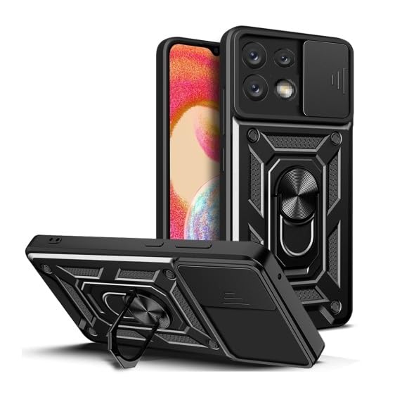 KrKis Case for Redmi Note 13 Pro 5G Case with Rotatable Kickstand Phone Grip,TPU Magnetic Phone Case with Sliding Camera Cover Anti-Scratch Phone Case for Redmi Note 13 Pro 5G -Black (B0CQLQ8VKR) Amazon Price History, Amazon Price Tracker