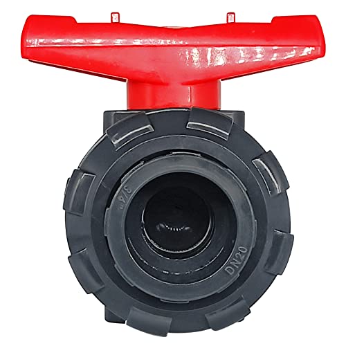 2\" UPVC Full Flow Ball Valve Double True Union with Full Port Socket Slip Ball Valve Water Shut-Off Valve, EPDM o-Rings, And Reversible PTFE Seats for Swimming Pool, Irrigation (1, 2\") - Thumbnail 2
