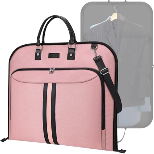 BALEINE Travel Garment Bag 42" Waterproof Suit Bag Pink