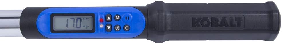 Exclusive Special Kobalt 856839 1/2-Inch Drive 12.5-250 Foot-Pound Programmable Electronic Torque Wrench with Torque-Angle