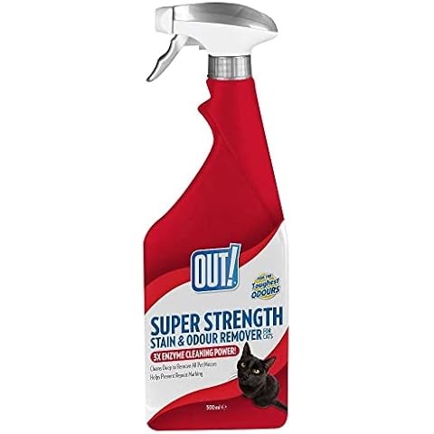 OUT! Super Strength Pet Stain and Odour Remover| 3X Enzymatic Pro-Bacteria Cleaner 500 ml Cover