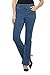 Rekucci Jeans Women's "Ease In To Comfort Fit" Pull-On Stretch Bootcut Denim Pants (10SHORT,Md. Stone Wash)