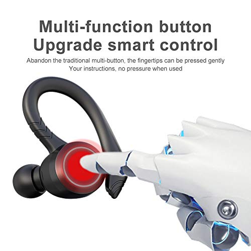 Btuty Fones de ouvido sem fio TWS Fone de ouvido portátil BT 5.0 Compatible with esportes IPX7 à pro