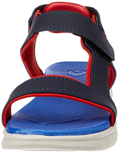SANDALIA MASCULINA INFAN. DE USO COMUM C/SOLA SINT. CABEDAL SINT. MARINHO 488/VERMELHO 599/MARINHO-B