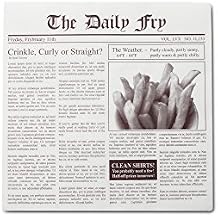 Fox Run French Fry Wax Paper Liners, Newsprint, 24-Count