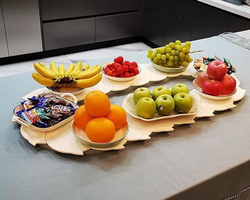 Bandeja giratoria ajustable de 360° – Pter redondo antideslizante para fiestas – Bandeja reutilizable para servir alimentos – Ideal para comedor (160 cm)