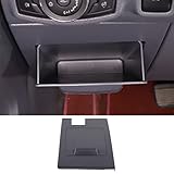 PIUGILH ABS Center Console Fuse Storage Box, Driver's Seat Fuse Box Tray Compatible with Ford Ranger 2015-2021, Grey