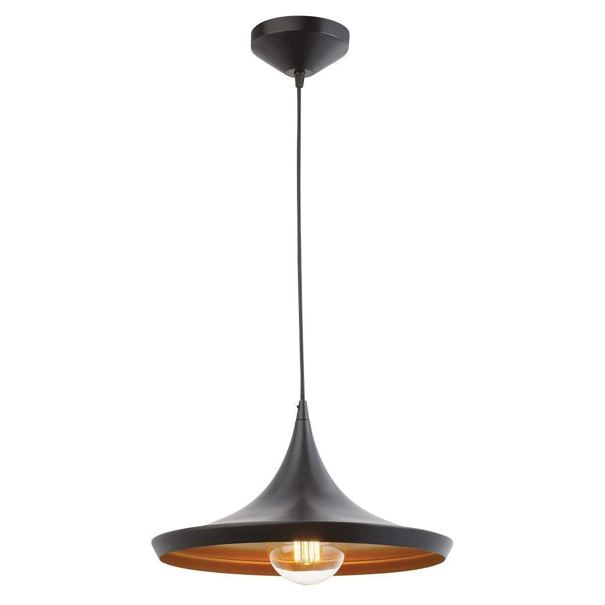 Vintage Black Pendant Light - Industrial Loft Style -1