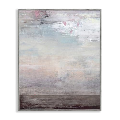Stupell Industries Atmospheric Purple Sky and Earth Grunge Abstract Paint , Design by Suzanne Nicoll, 24 x 30
