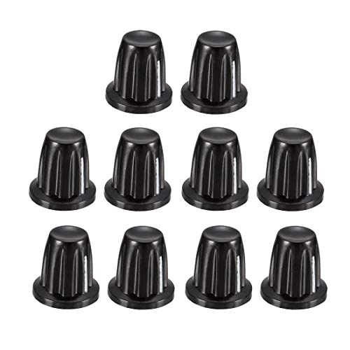 Image of sourcing map 10Pcs Speaker Control Knob Power Amplifier Knob 15mm Dia. Rotary Knobs for 4mm Dia. Shaft Potentiometer