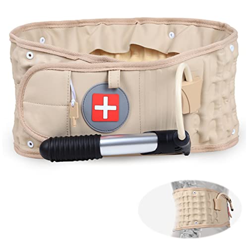 Alivio del dolor lumbar con cinturon de descompresion espinal inflable kaki 3