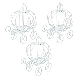 Centre de table en forme de calèche : coffret souvenirs : statue en forme de calèche citrouille au design créatif, qui fera certainement impression. la boîte à calèche citrouille n'est pas seulement des boîtes à bonbons, mais aussi des décorations et des boîtes à bijoux décoratives pour votre fête de mariage.