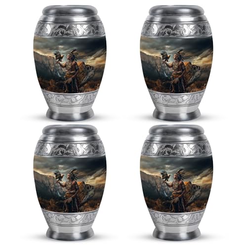 Image of Native American Urns for Human Ashes - Small Female Urns - 3 inch Pack