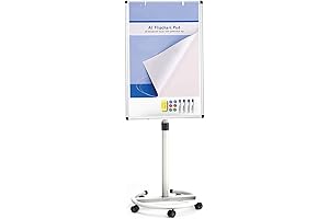 VIZ-PRO ECO Magnetic Mobile Easel and White Board (36 x 24 inches)