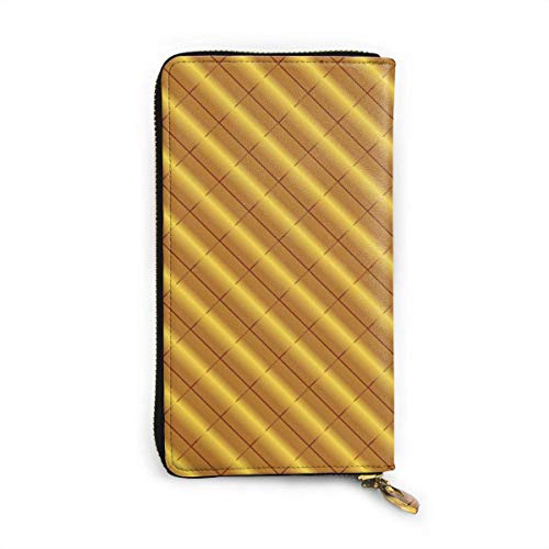 Preisvergleich Produktbild JHGFG Gold vergoldete Zeichnung Grafiken Hintergrund Echtes Leder Geldbörse Lange Damen Geldbörse Handtasche Multi Kartenhalter Organizer Für Frauen Personalisiert