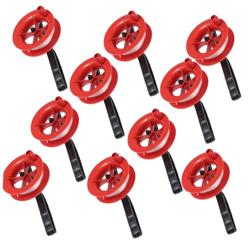 Vaguelly 10pcs Wheels Lightweight Hand-held Kite Reel Spool for Outdoor Flying Suitable for Adults and Kite Accessories for Fun and Flying