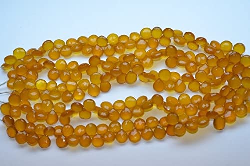 Créer des bijoux bohèmes en calcédoine jaune brandy facettée LKBEADS