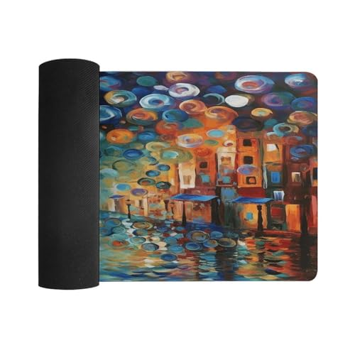 Colored Painting Desk Pad con Base de Goma Grande miniatura 3