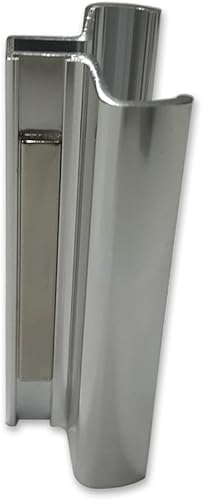 Gordon Glass® - Manija de puerta de ducha sin marco cromado brillante de 3-3/4 pulgadas con imán, manija de repuesto para puerta de ducha con imán