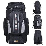 XVHOAB Camping-Rucksack, 100L-Tränen und wasserresistente Wanderschackungen, Multi-Tocket-Camping-Rucksack mit Reißverschluss, Tasche für Männer und Frauen im Freien.