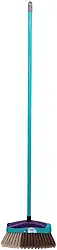 Vassoura para Porcelanato Clean com Cabo de Madeira 1,20m – Cerdas Macias para Limpeza Delicada de Pisos