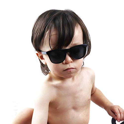 Style Vault Kd3006 Infant Baby Age 0-24 Months Retro 80S Toddler Sunglasses (Black) #TOP4