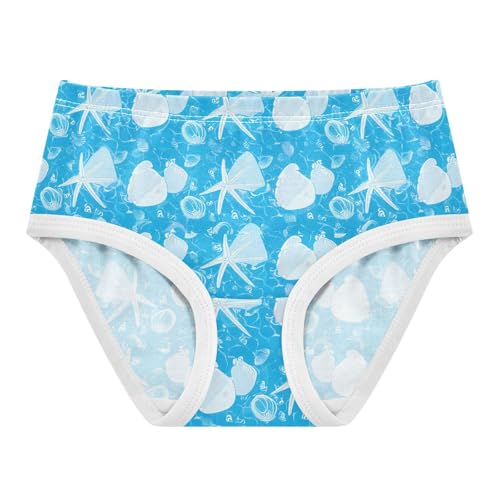 White Seashells Starfish Toddler Girls's Underwear 2T 202c1868