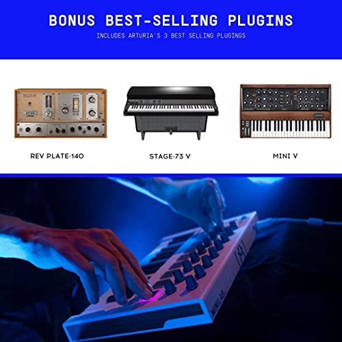 Arturia Clavier contrôleur MiniLab MkII – 25. Promotion spéciale d’une durée limitée. Comprend Mini V, Stage 73 V et Rev… - Les Beatles, Paul McCartney, John Lennon, RIngo Starr, George Harrison Arturia Clavier contrôleur MiniLab MkII - 25. Promotion spéciale d'une durée limitée. Comprend Mini V, Stage 73 V et Rev… – Image 6