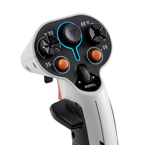 Thrustmaster Sol-R 2 Hosas Space Sim Duo Flightstick Usb Nero Bianco - 3